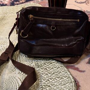 MZ Wallace Dark Brown Messenger Bag